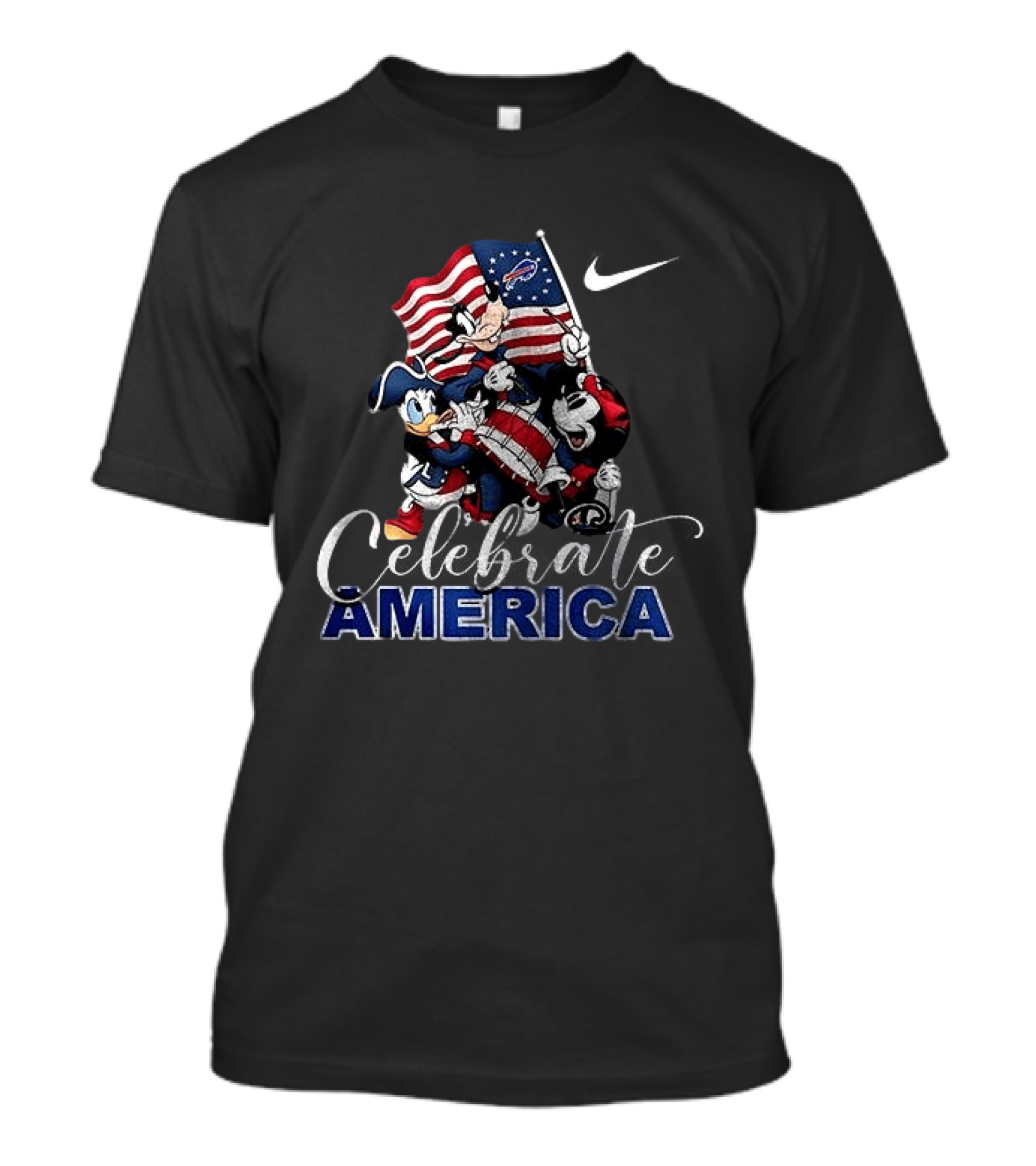 Buffalo Bills Mickey Mouse Celebrate America 250th Anniversary Nike Football T-Shirt