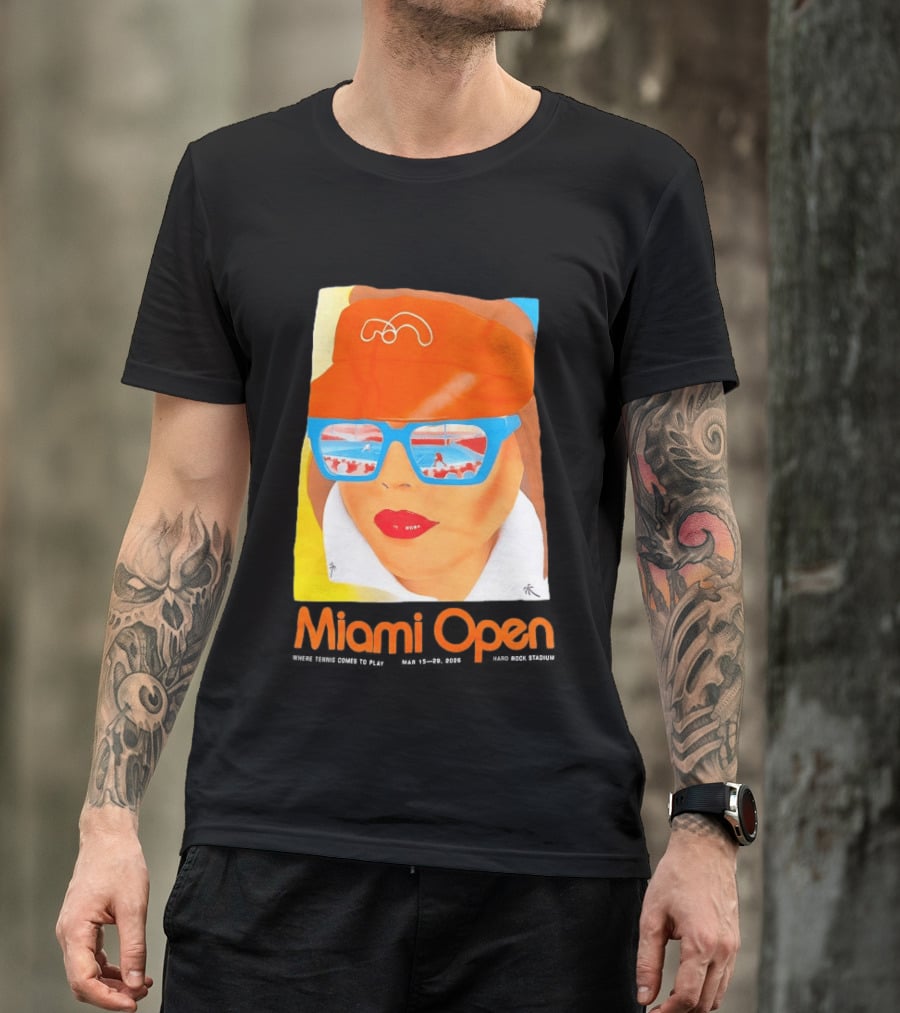 Miami Open Where Tennis Comes To Play Retro Tennis Fashion T-Shirt