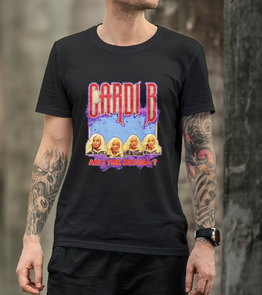 Cardi B Am I The Drama Meme Blonde Faces T-Shirt