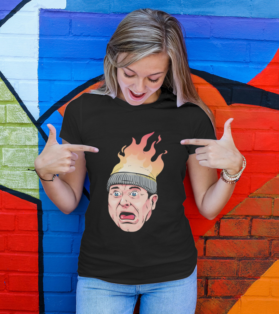 Home Alone Harry Head On Fire Meme T-Shirt