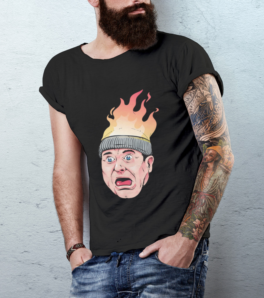Home Alone Harry Head On Fire Meme T-Shirt