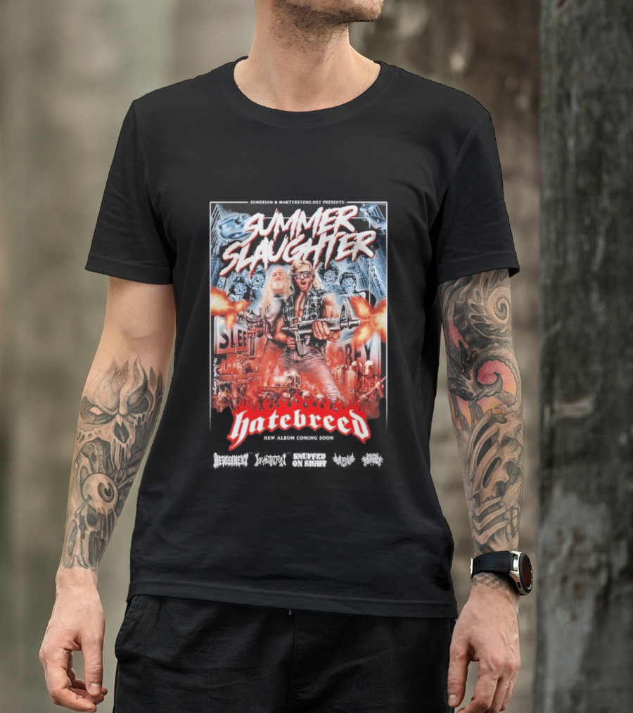 Summer Slaughter Hatebreed Tour 2026 Metal Festival North America Lineup T-Shirt