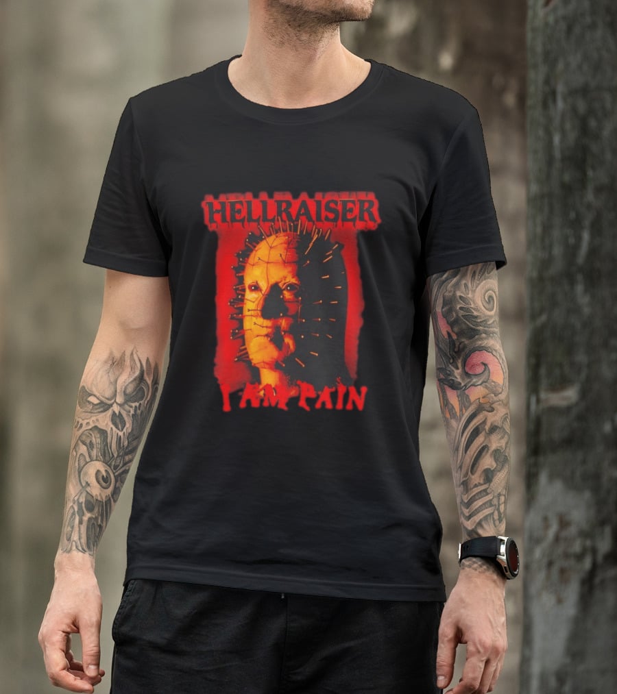 Hellraiser I Am Pain Pinhead Horror Movie T-Shirt