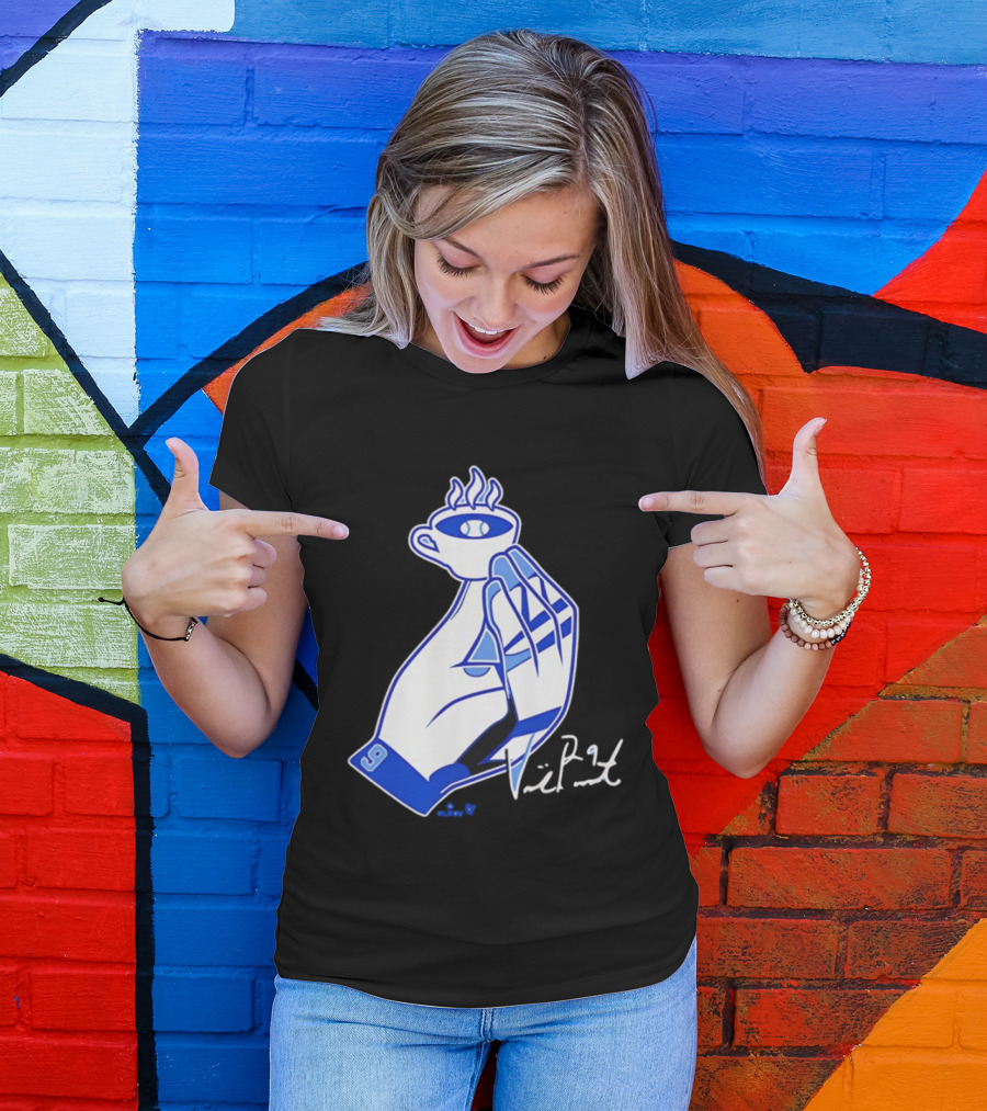 Vinnie Pasquantino Che Vuoi Espresso 9 Baseball Glove Cup Signature T-Shirt