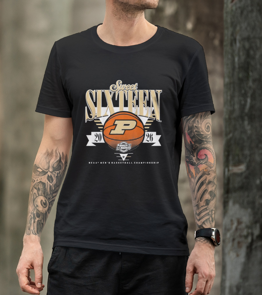 Purdue Boilermakers Basketball Sweet Sixteen 2026 T-Shirt
