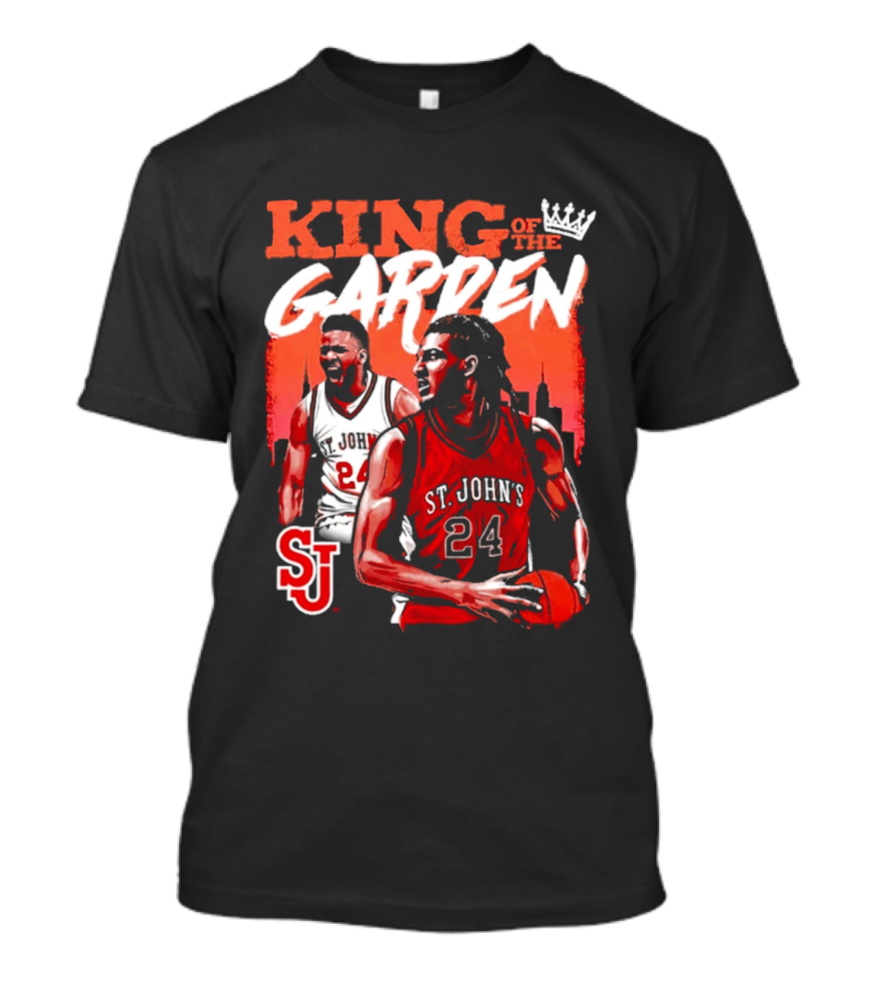 Zuby Ejiofor St. John's Red Storm 24 King Of The Garden T-Shirt