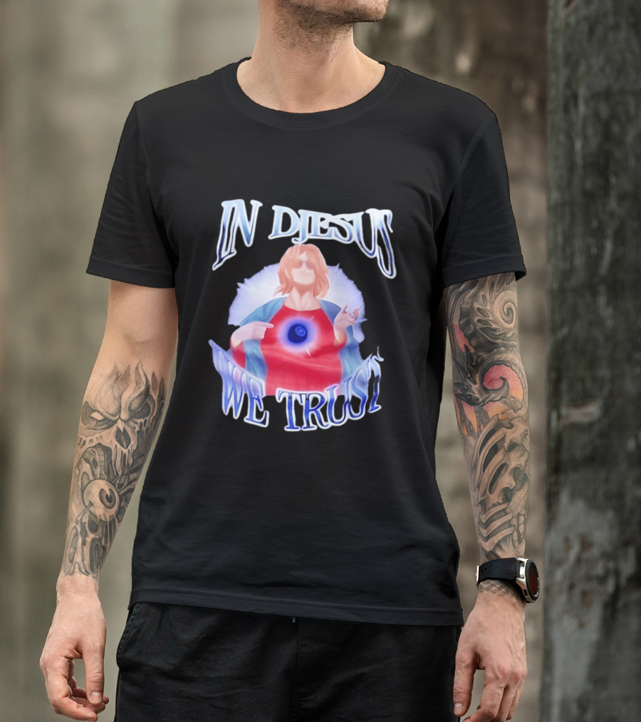 In Diesus We Trust Jesus Rock Pose T-Shirt