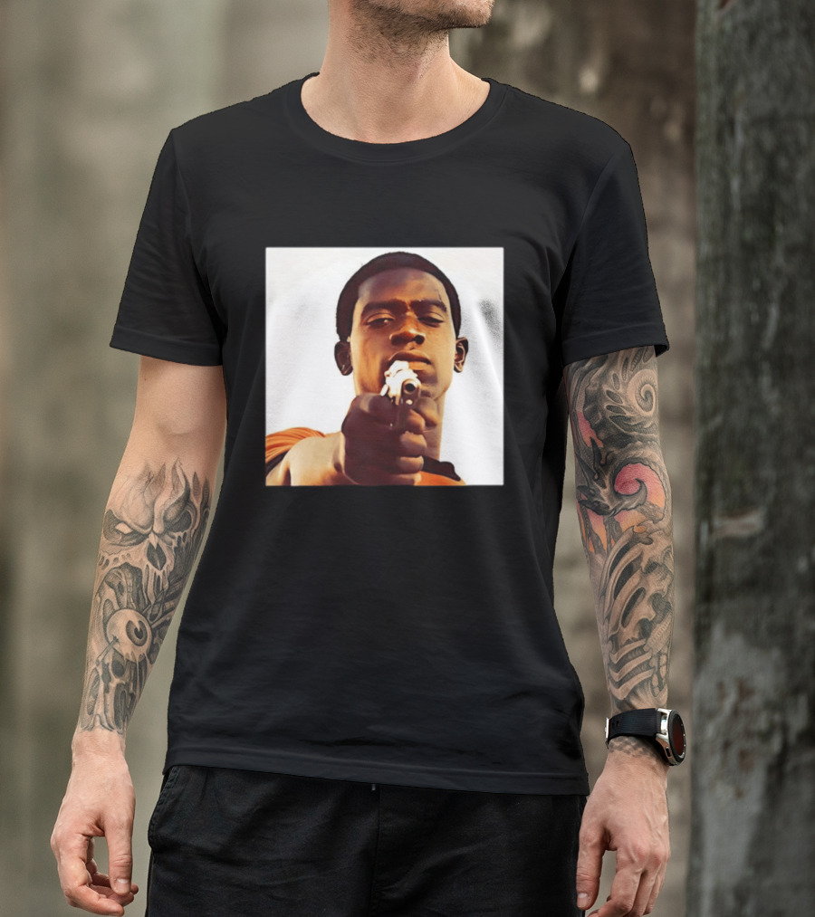 Snowfall TV Series 2017 Damson Idris Character With Gun T-Shirt