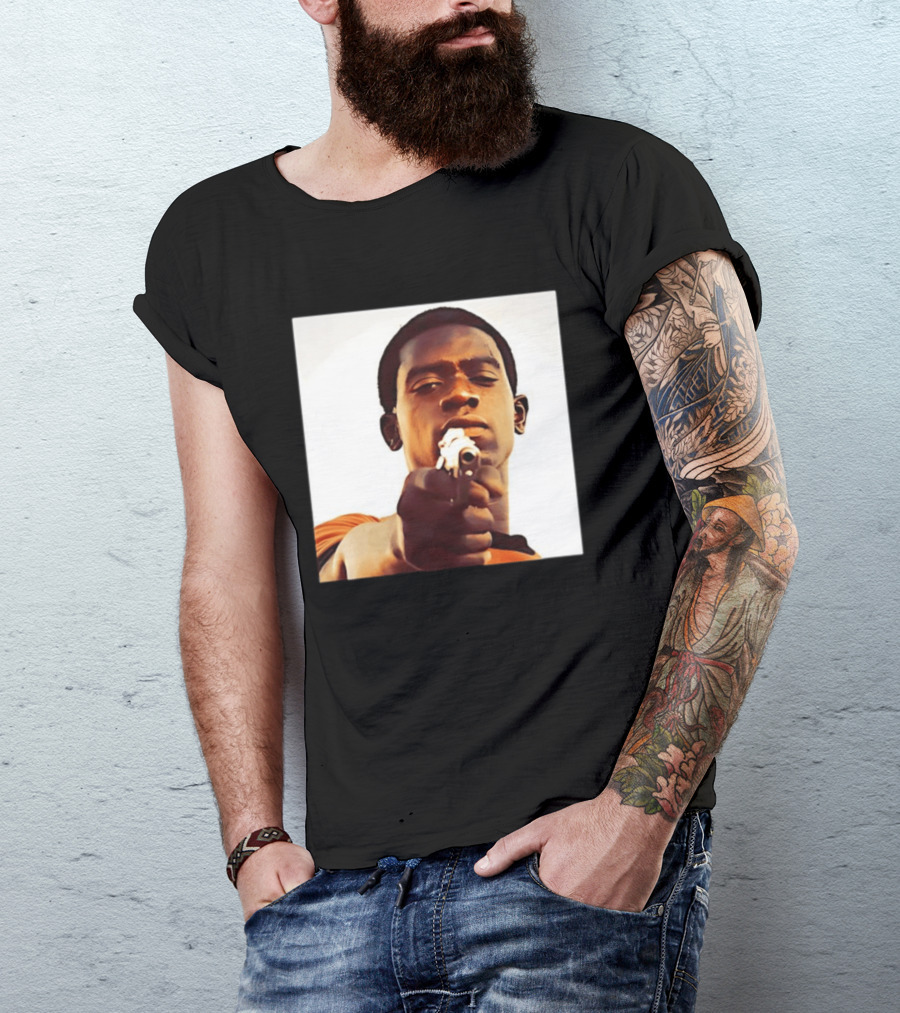 Snowfall TV Series 2017 Damson Idris Character With Gun T-Shirt