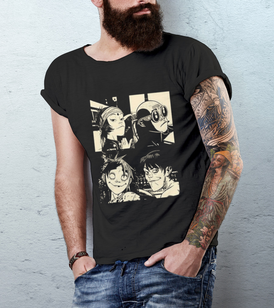 Gorillaz The Mountain Tour 2023 Dates And Locations Vintage Band T-Shirt