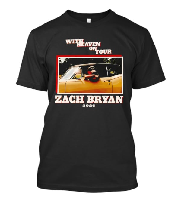 Zach Bryan 2024 Oklahoma Country Music With Heaven On Tour T-Shirt