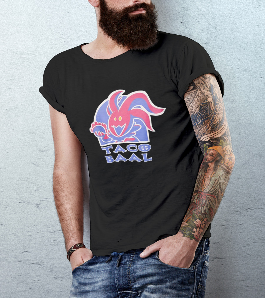 Taco Baal Jester Demon Holding Taco T-Shirt