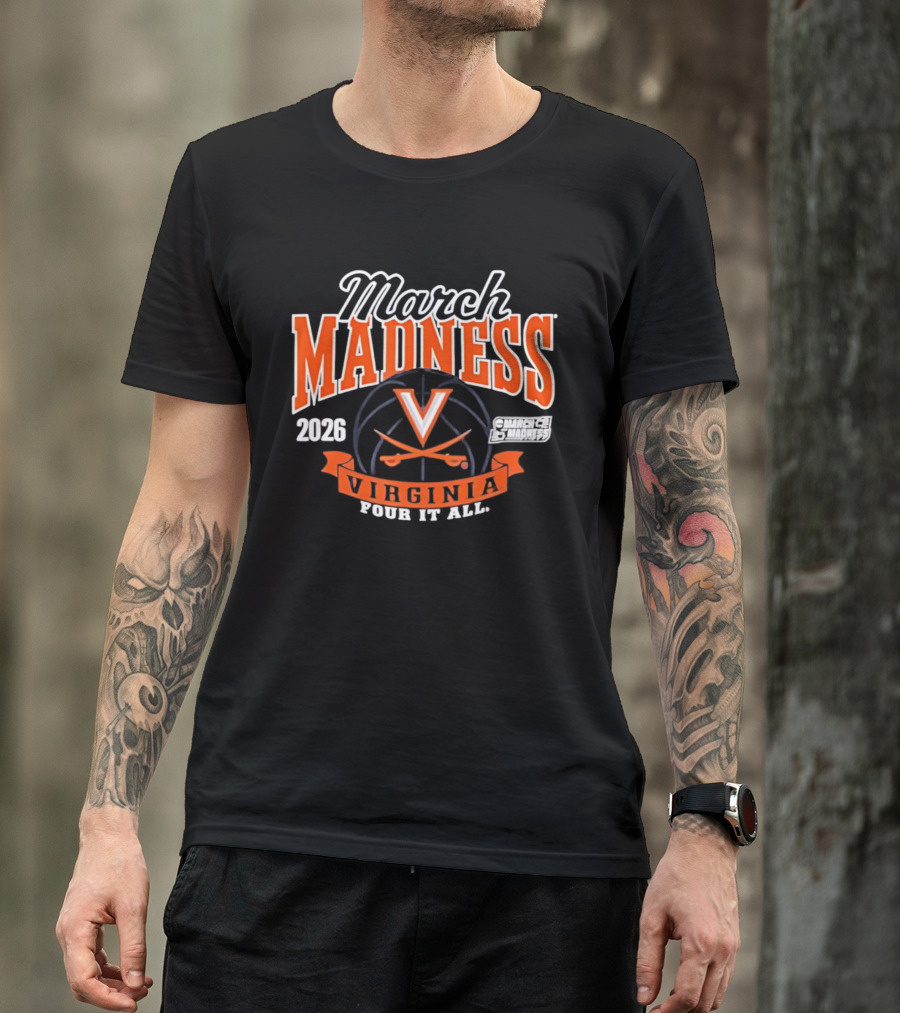 March Madness 2026 Virginia Cavaliers NCAA Women's Basketball Four It All T-Shirt