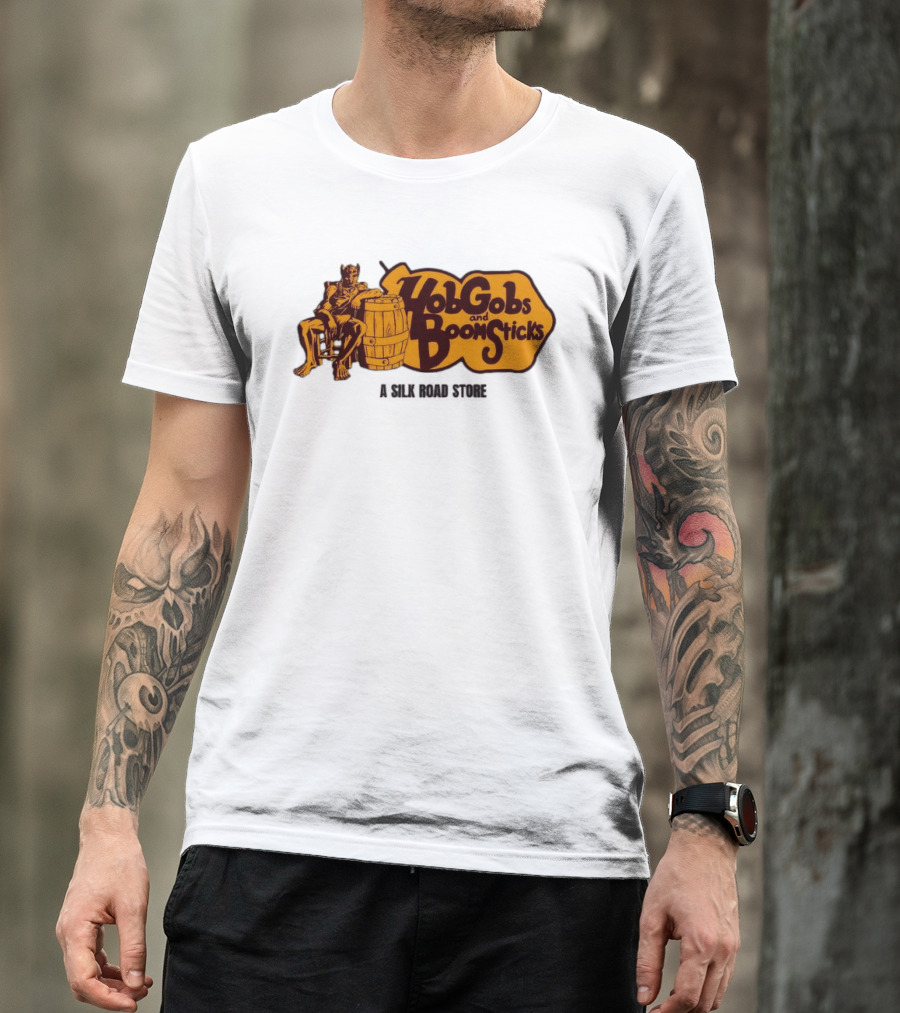 HobGobs And Boom Sticks A Silk Road Store Mythical Goblin Barrel T-Shirt