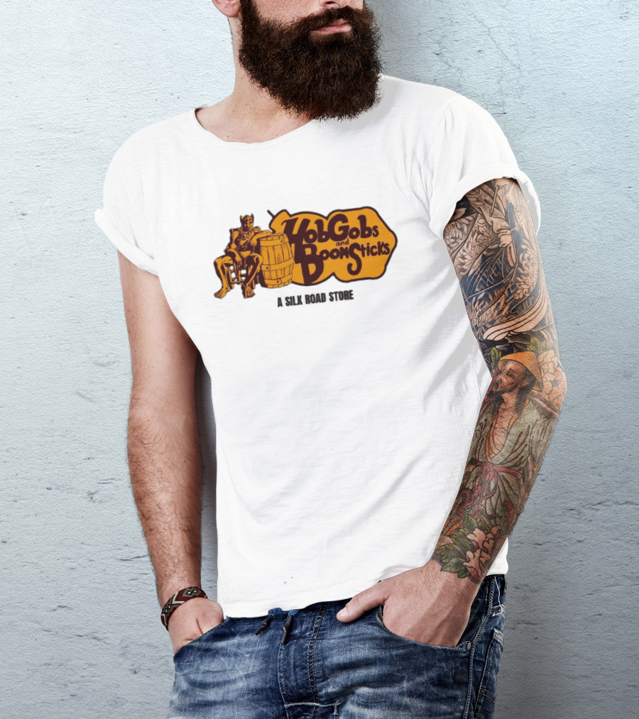 HobGobs And Boom Sticks A Silk Road Store Mythical Goblin Barrel T-Shirt