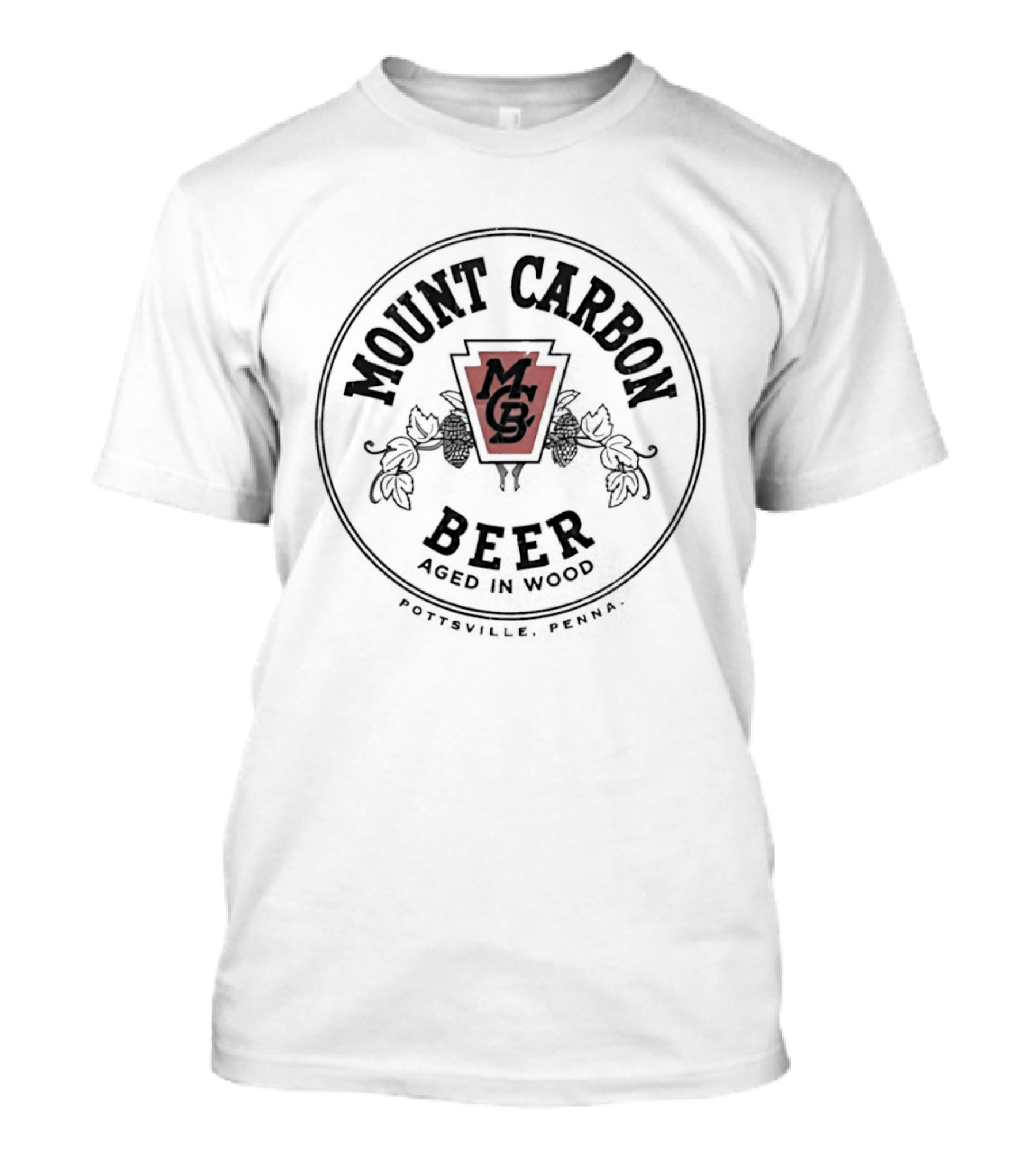 Mount Carbon Beer Aged In Wood MCB Pottsville Pennsylvania T-Shirt