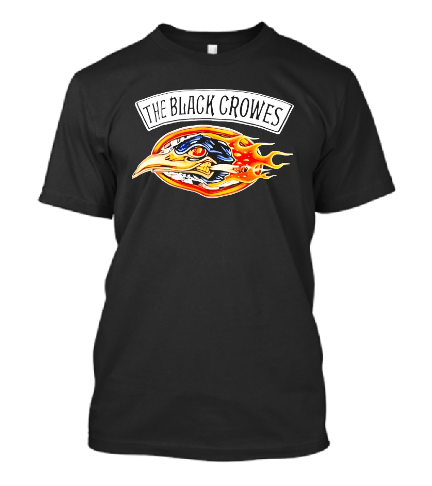 The Black Crowes 90s Flaming Crow Head T-Shirt