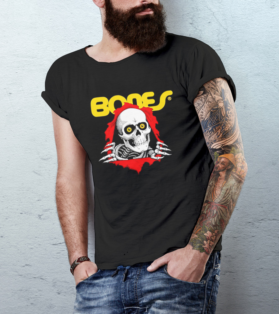 Bones Brigade Powell Peralta Ripper Skeleton Skull T-Shirt