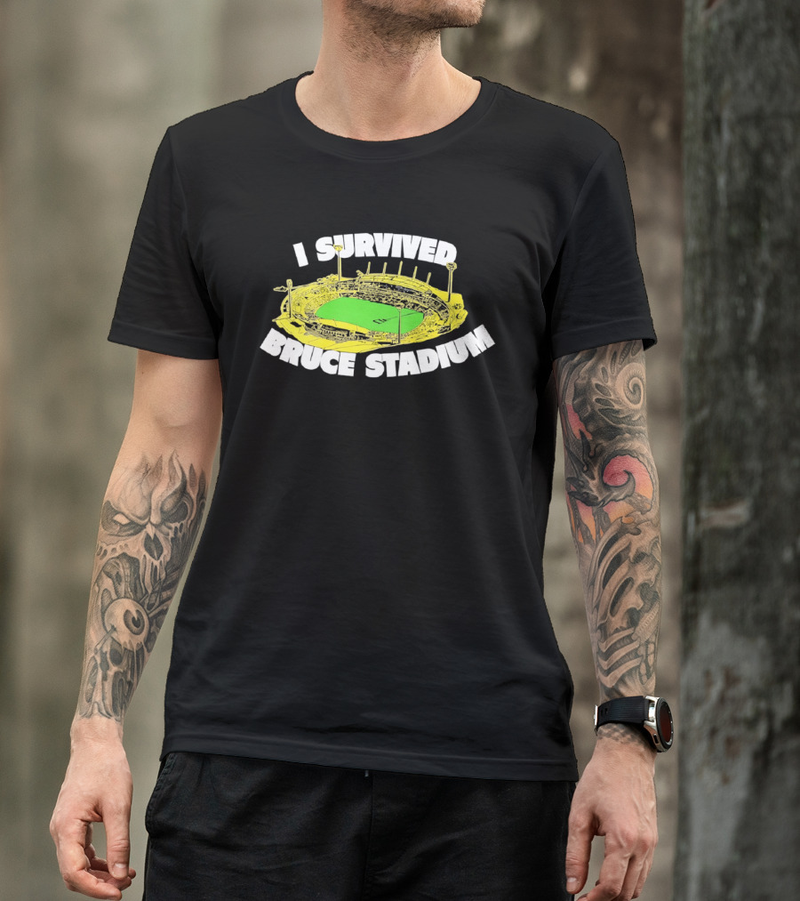 I Survived Bruce Stadium Nostalgic Experience At Iconic Canberra Venue T-Shirt