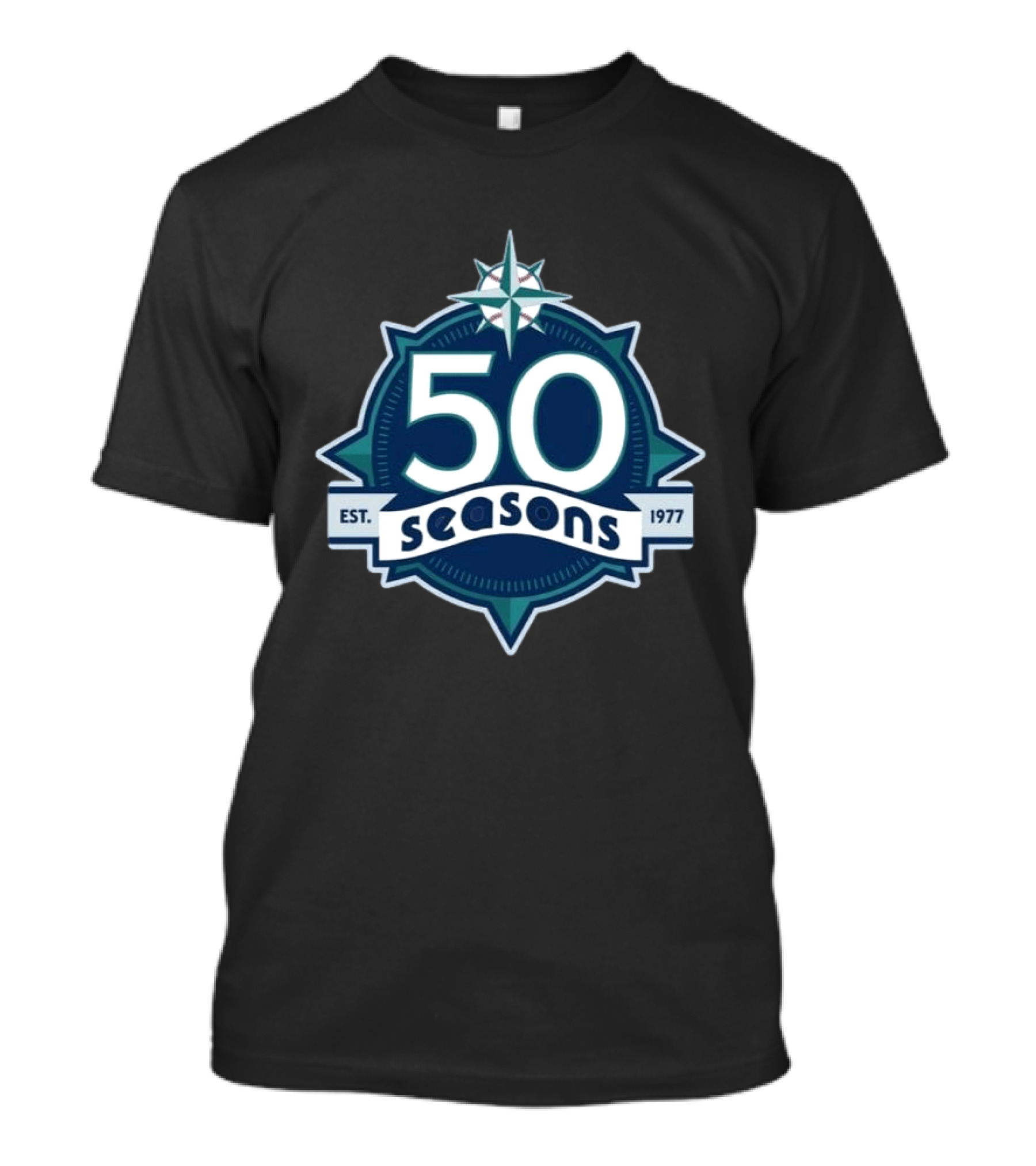 Cal Raleigh Seattle 50 Seasons Est. 1977 T-Shirt