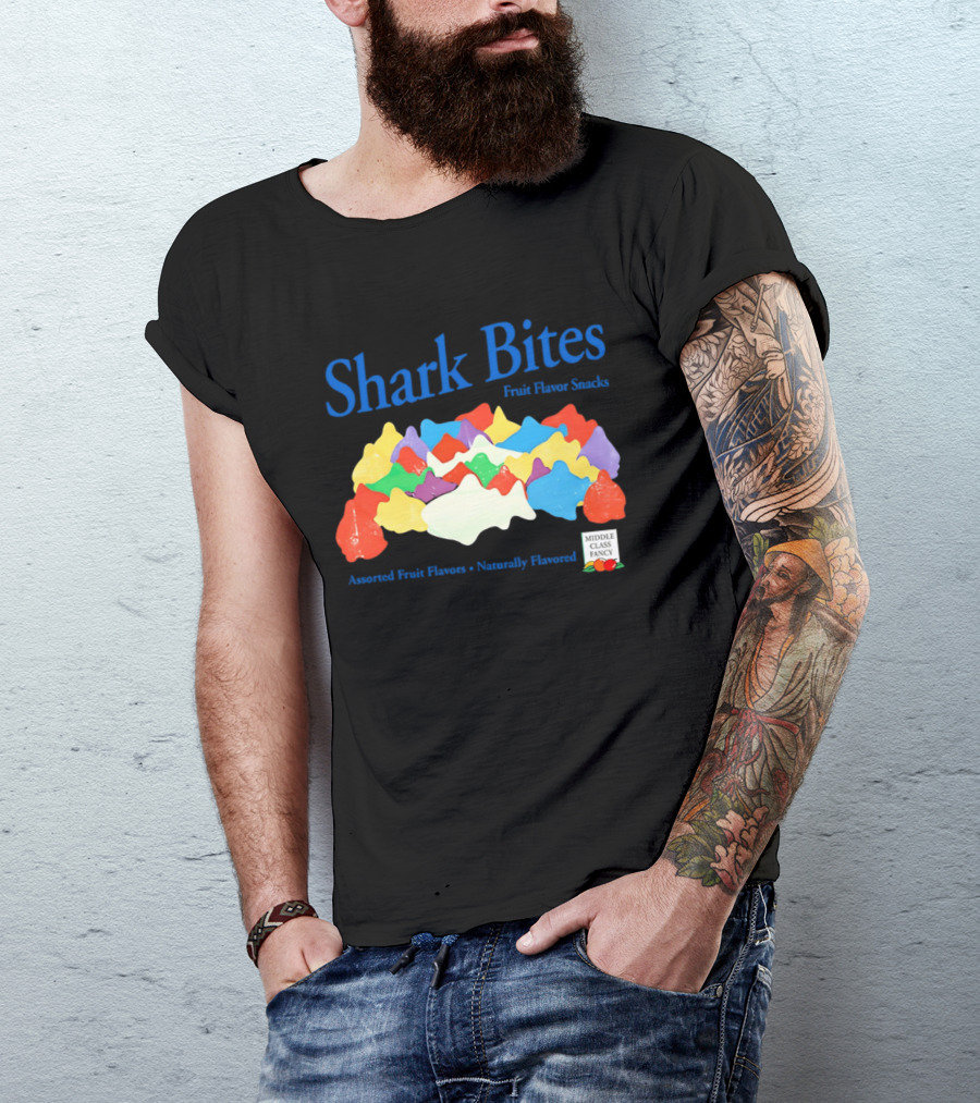 Shark Bites Fruit Flavor Snacks Assorted Fruit Flavors Naturally Flavored T-Shirt