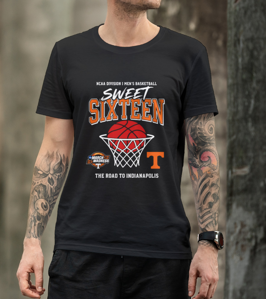 NCAA Division I Men's Basketball Sweet Sixteen March Madness The Road To Indianapolis T-Shirt