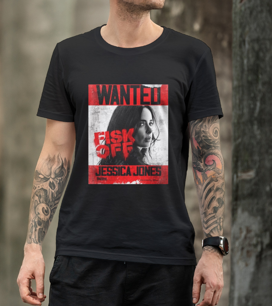 Wanted Jessica Jones Fisk Off Daredevil Born Again Season 2 T-Shirt