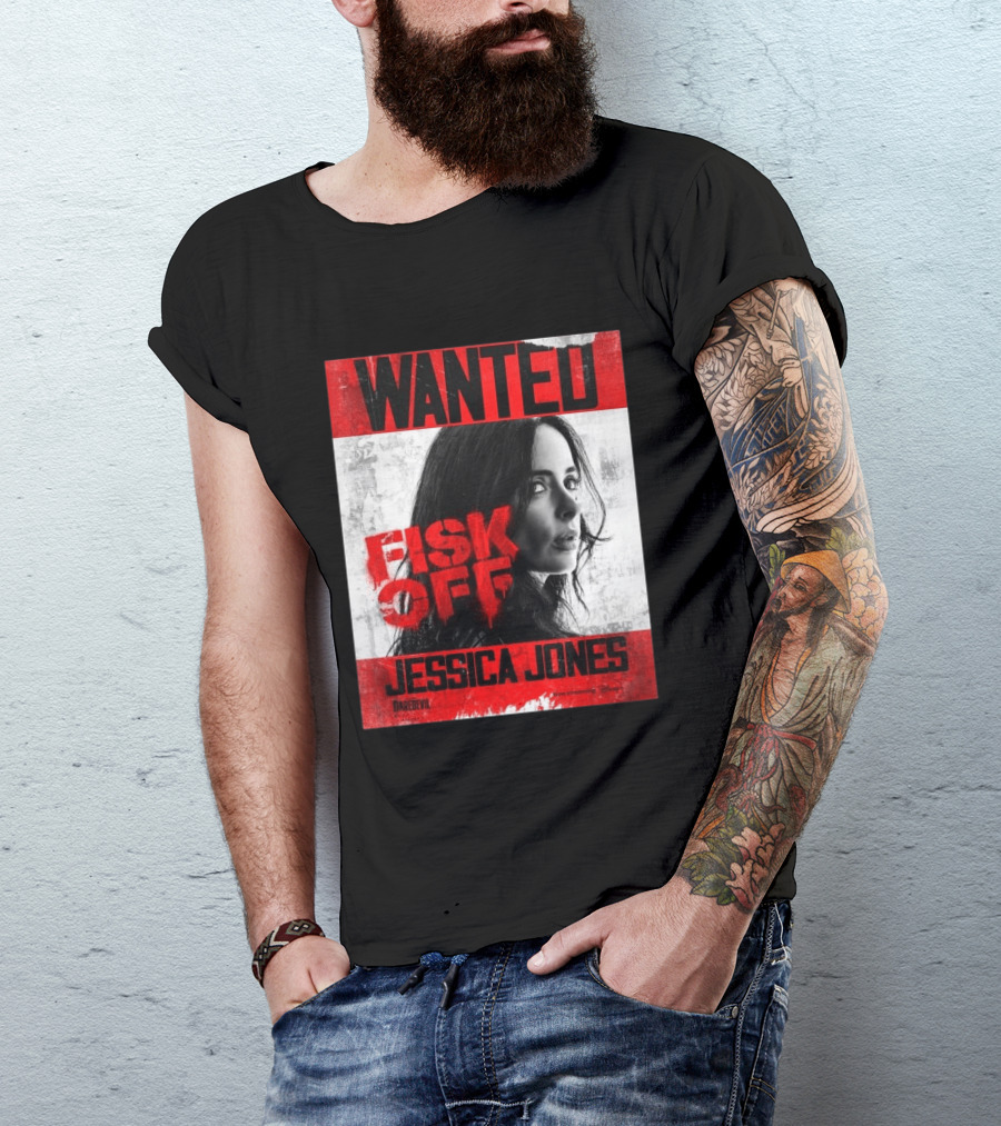 Wanted Jessica Jones Fisk Off Daredevil Born Again Season 2 T-Shirt