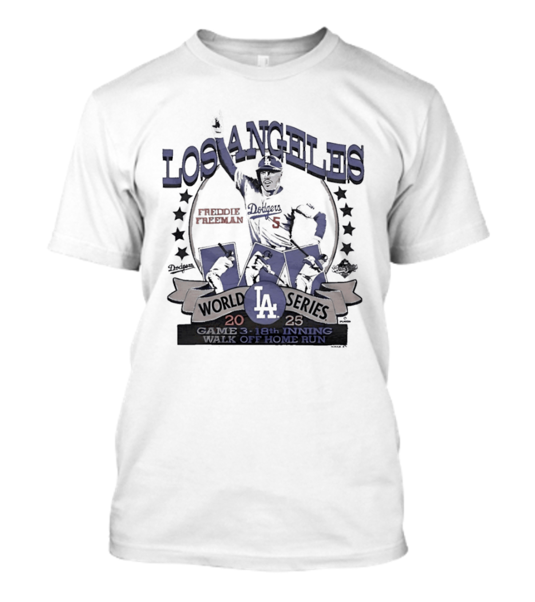 Los Angeles Dodgers World Series 18th Inning Walk Off Home Run Freddie Freeman T-Shirt