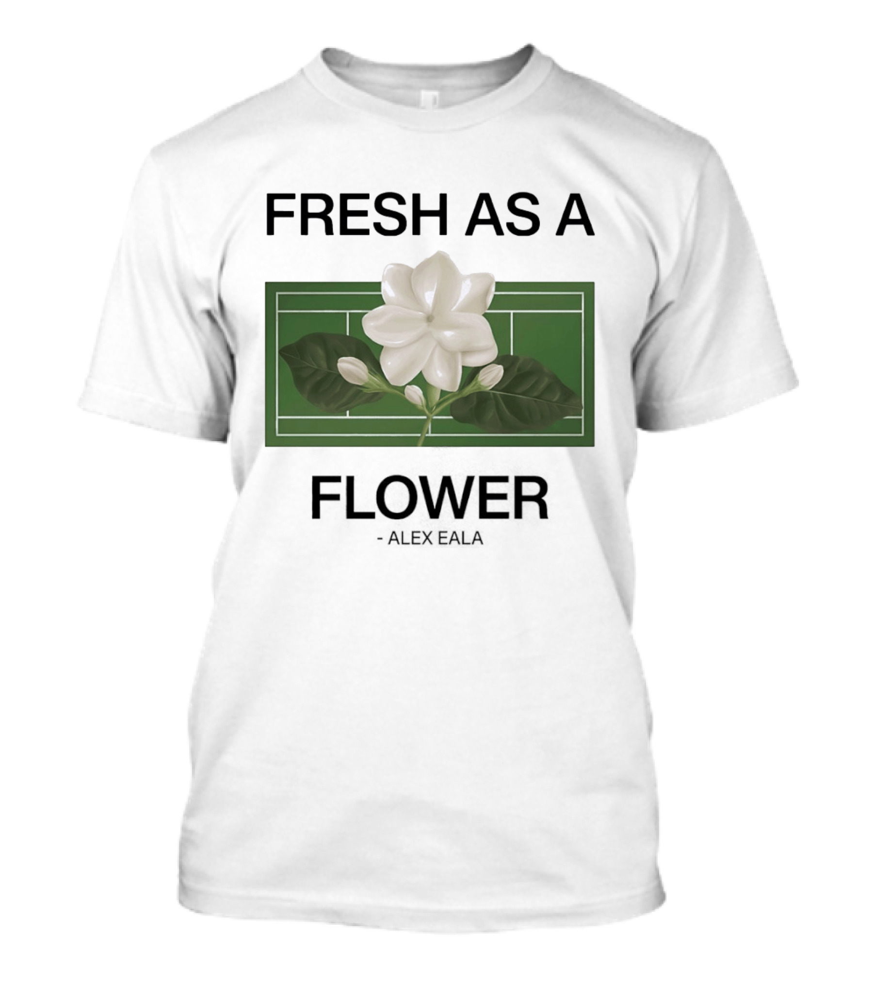Fresh As A Flower Alex Eala Tennis Court Blossom T-Shirt