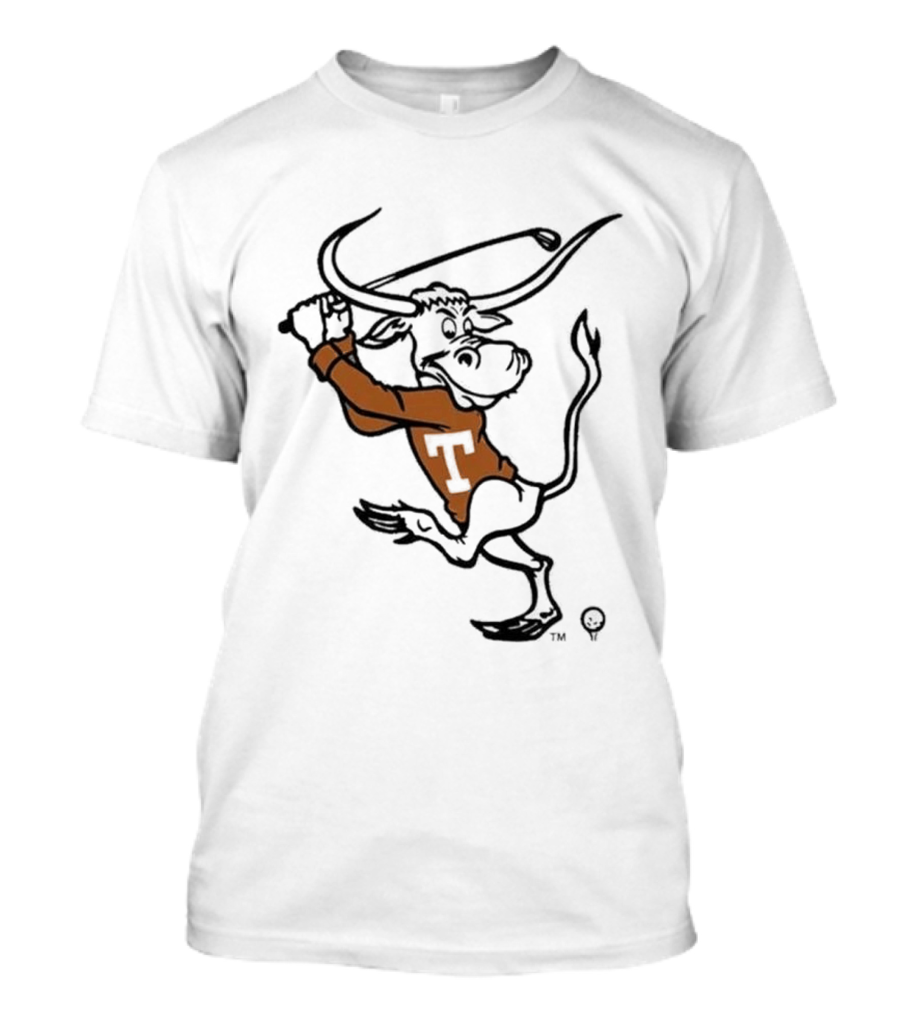 Texas Longhorn Swinging Bull Men's Golf T-Shirt