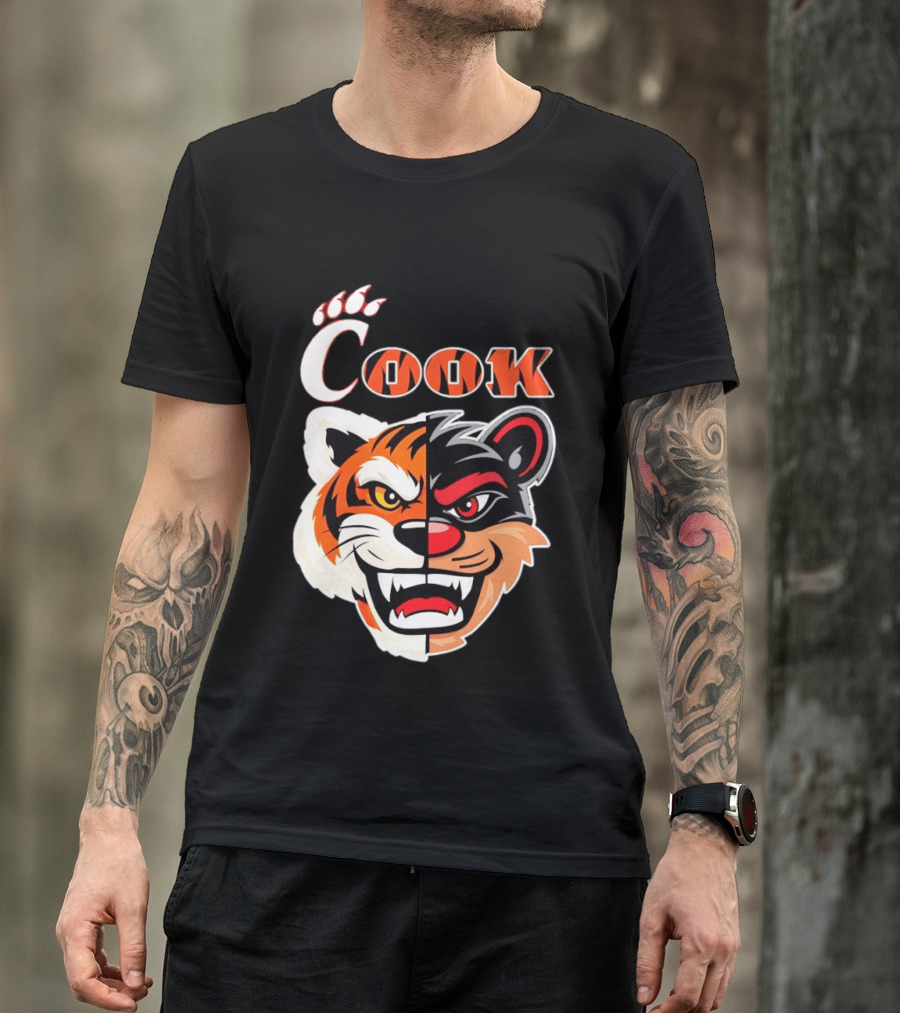 Cincinnati Bengals Bearcats Cook Split Face T-Shirt