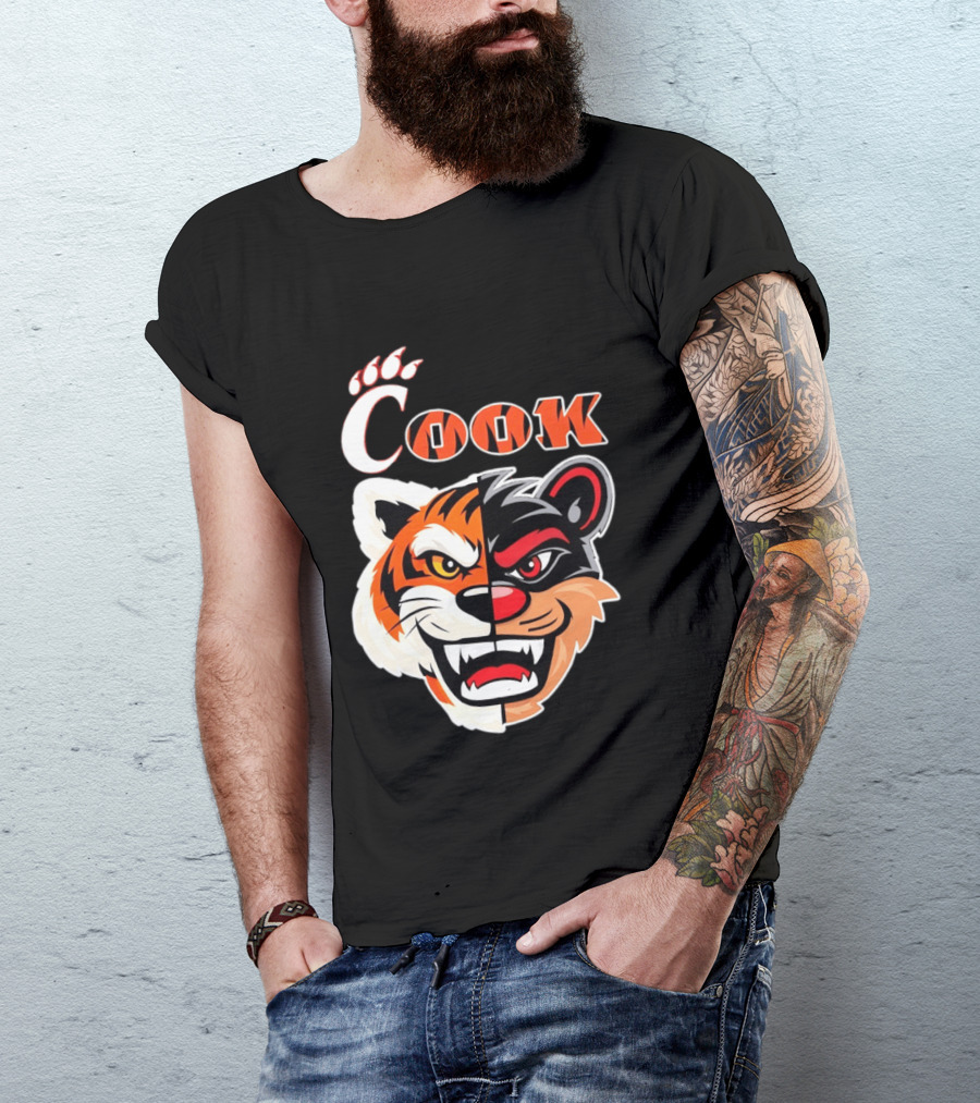 Cincinnati Bengals Bearcats Cook Split Face T-Shirt