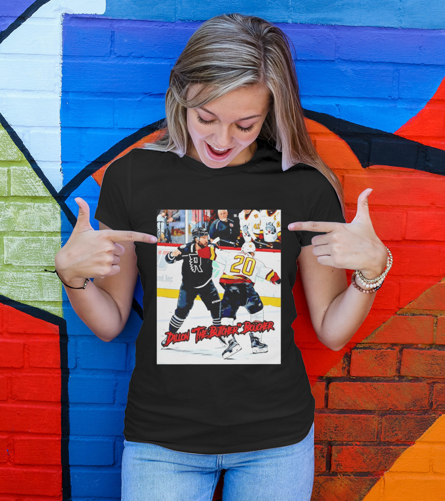 Dillon The Butcher Boucher Rockford IceHogs Hockey Fight Scene T-Shirt