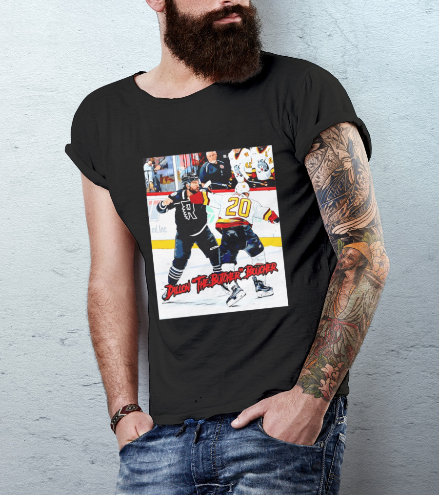 Dillon The Butcher Boucher Rockford IceHogs Hockey Fight Scene T-Shirt