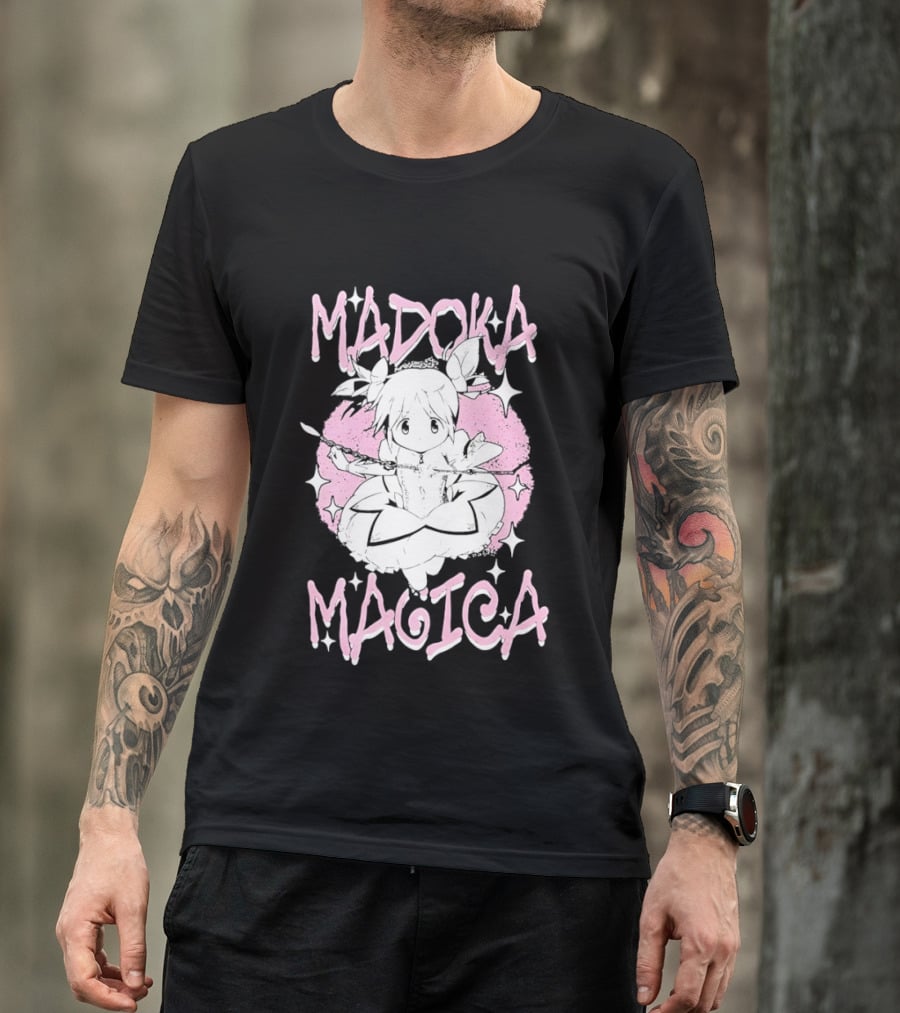 Madoka Magica Puella Magi Character Pink Tones T-Shirt