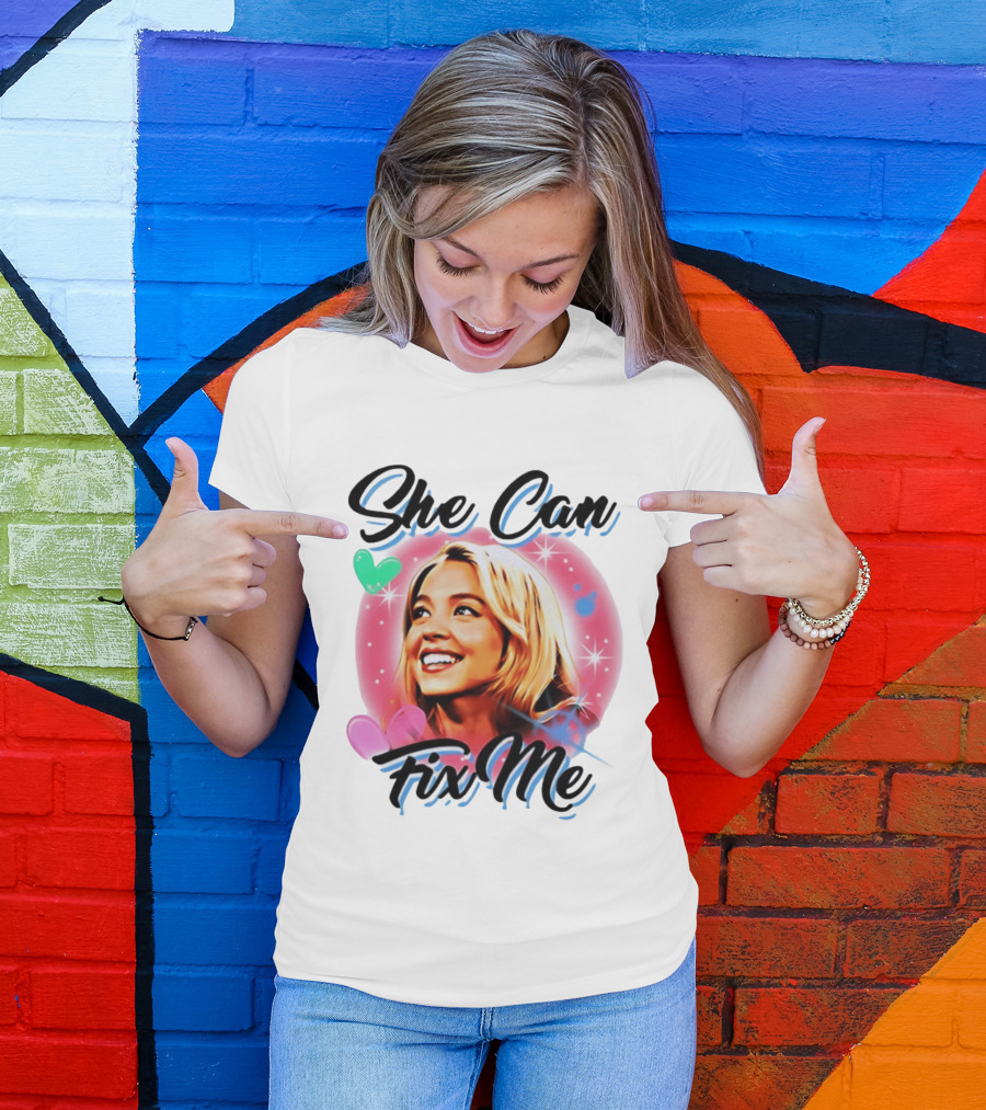 Sydney Sweeney Euphoria She Can Fix Me Hearts Stars T-Shirt