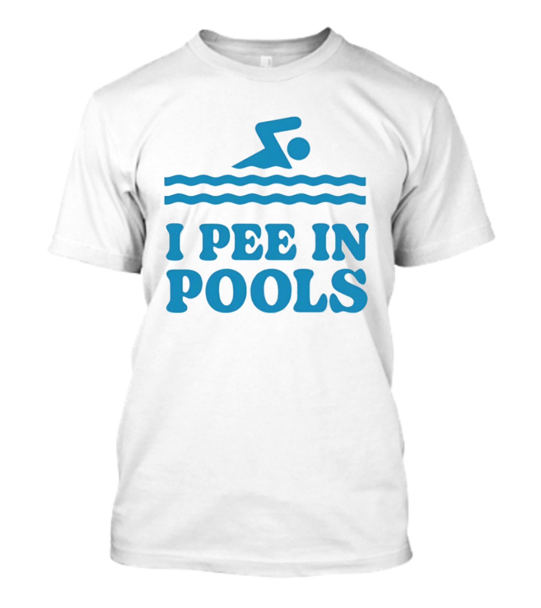 Zwemwater I Pee In Pools Swimmer Waves T-Shirt