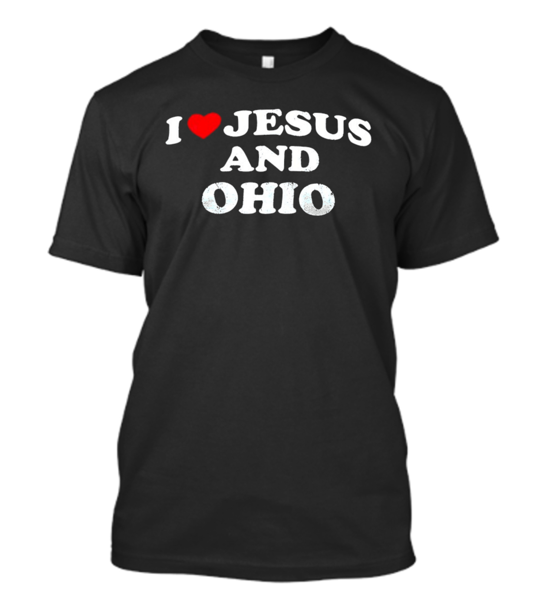 I Love Jesus Heart Ohio Passion T-Shirt