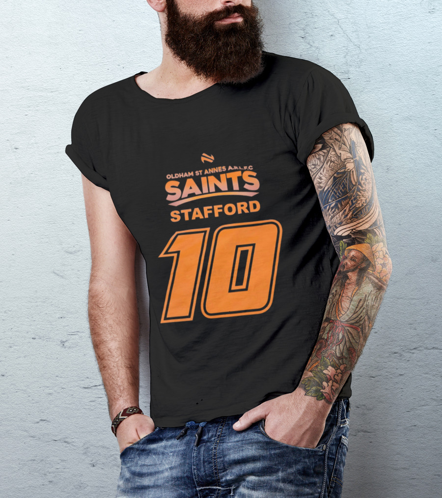 Oldham St Annes ARLFC Saints Stafford Number 10 T-Shirt