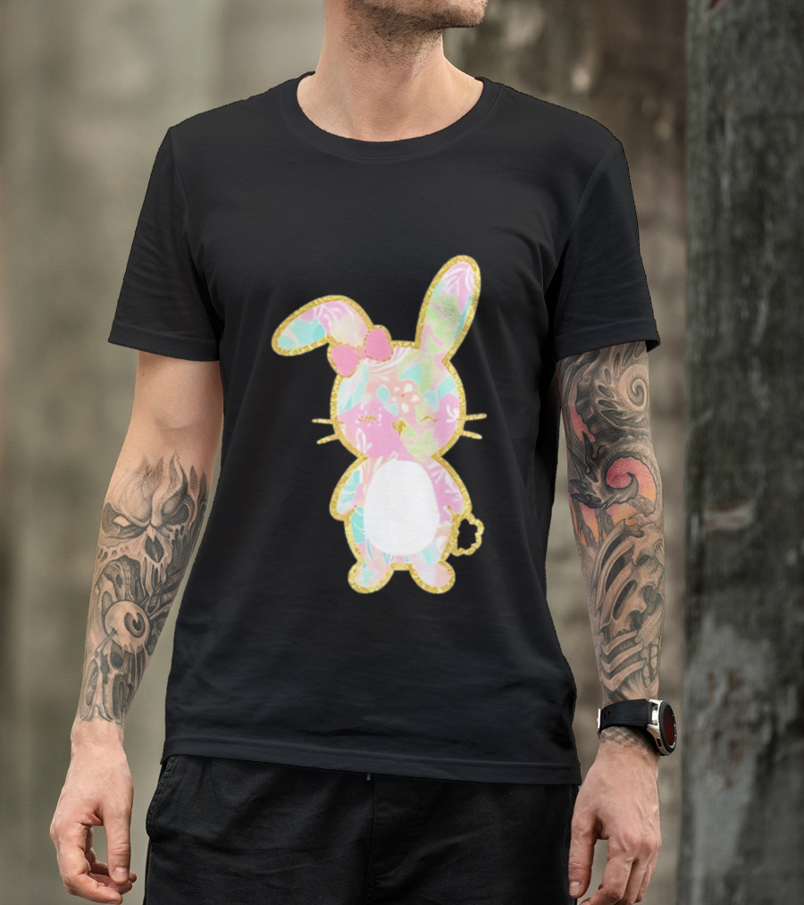 Palm Beach Pastel Preppy Bunny Easter Aesthetic T-Shirt