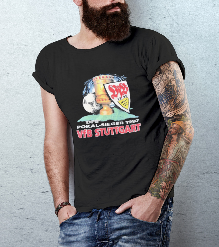 DFB Pokal Sieger 1997 VfB Stuttgart Trophy Ball T-Shirt