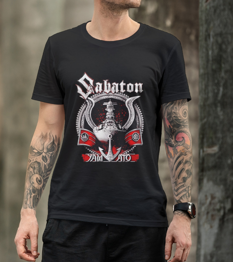 Sabaton Yamato Warship Anchor Nautical T-Shirt
