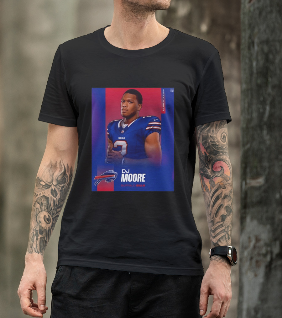 DJ Moore Buffalo Bills 2026 NFL Team Edition T-Shirt