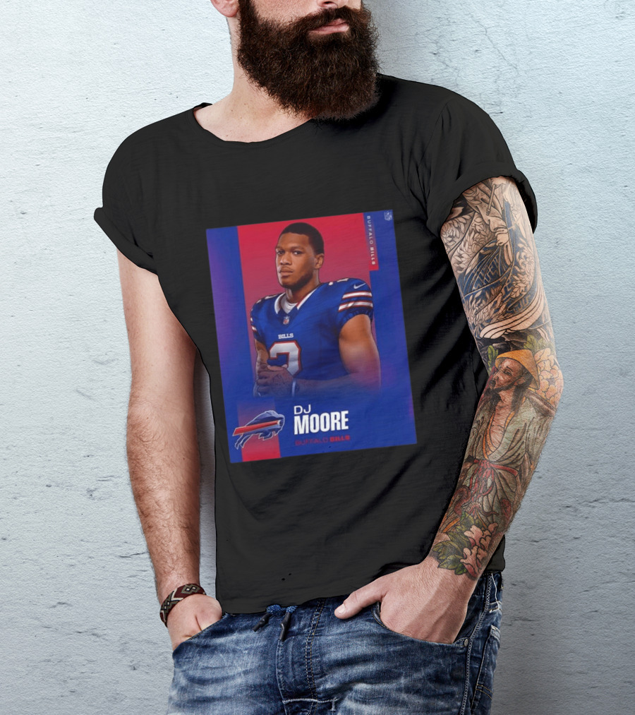 DJ Moore Buffalo Bills 2026 NFL Team Edition T-Shirt