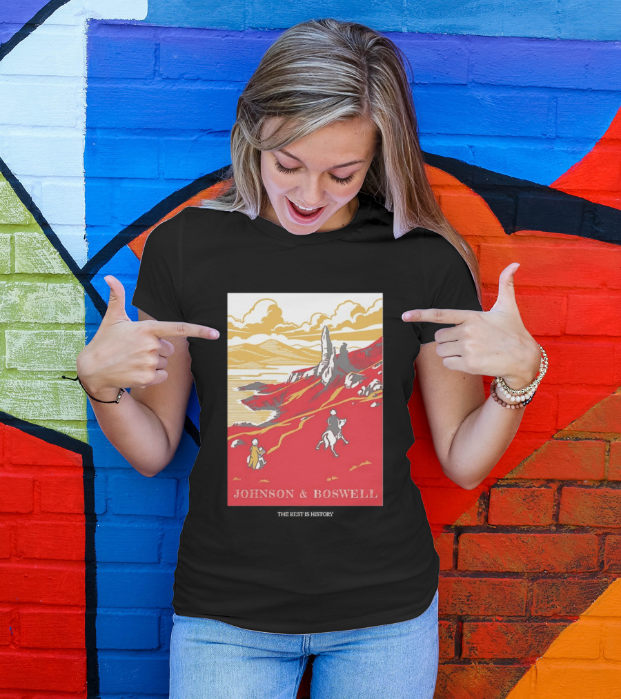 Johnson And Boswell Journey Through Red Landscape And History T-Shirt