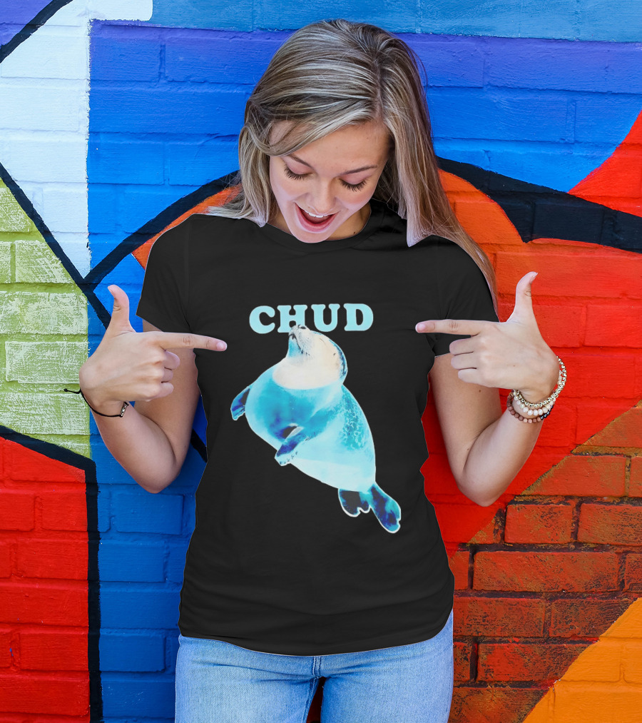 CHUD Seal Floating In Blue Water T-Shirt