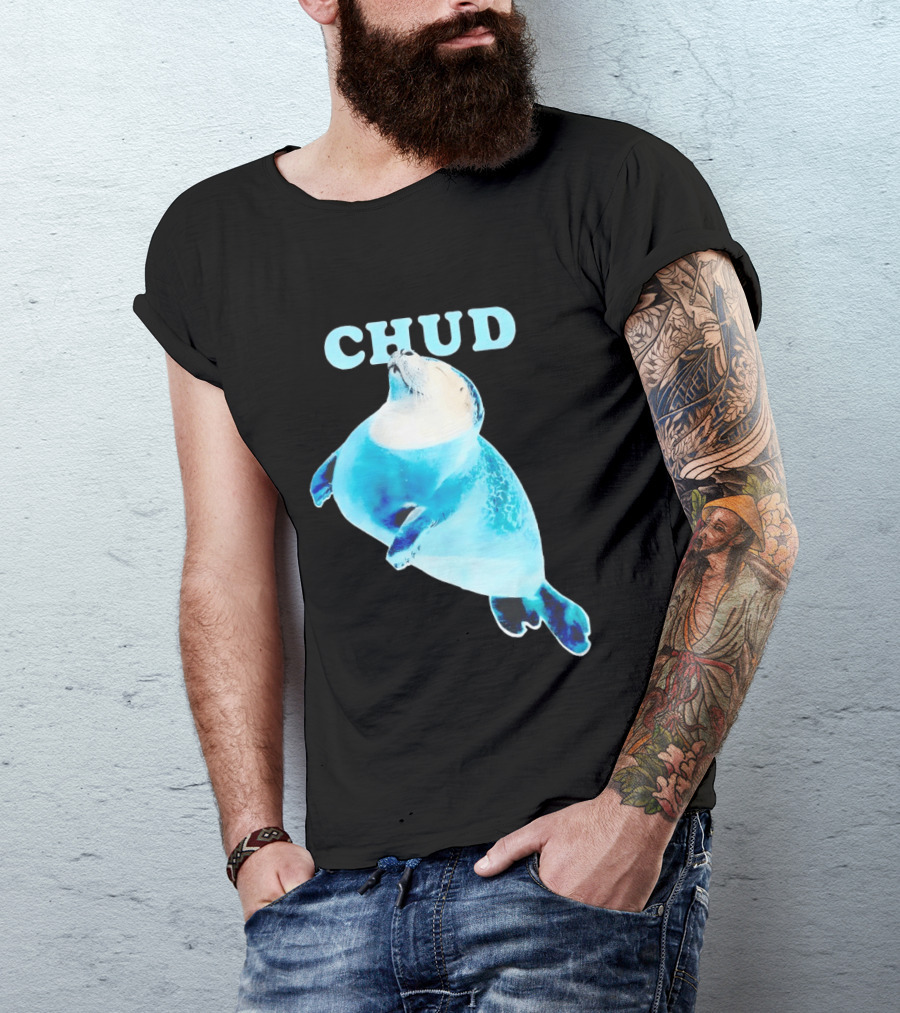 CHUD Seal Floating In Blue Water T-Shirt