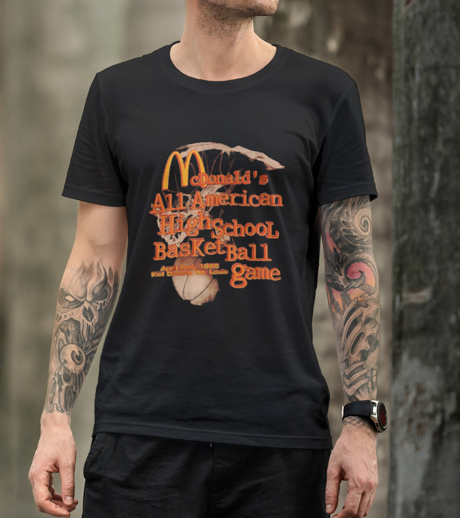 McDonald's All American High School Basketball Game April 2nd 1995 Kiel Center St. Louis T-Shirt