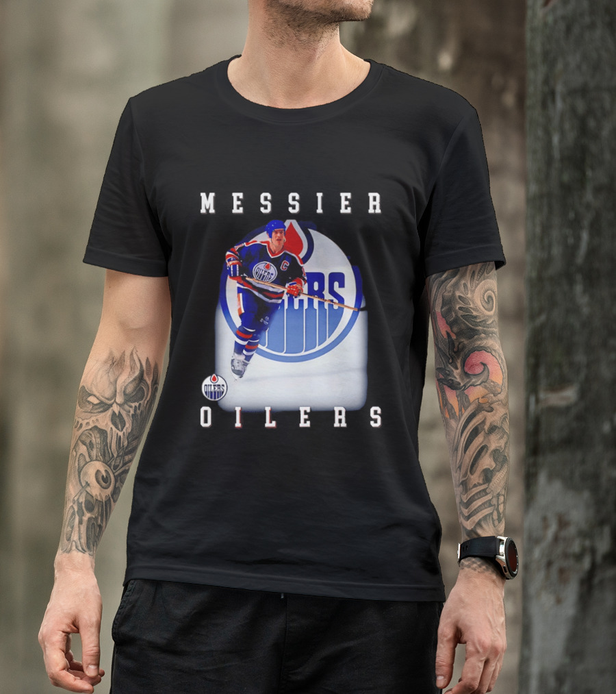 Edmonton Oilers Mark Messier Legendary Hockey Player Iconic Team Legacy T-Shirt